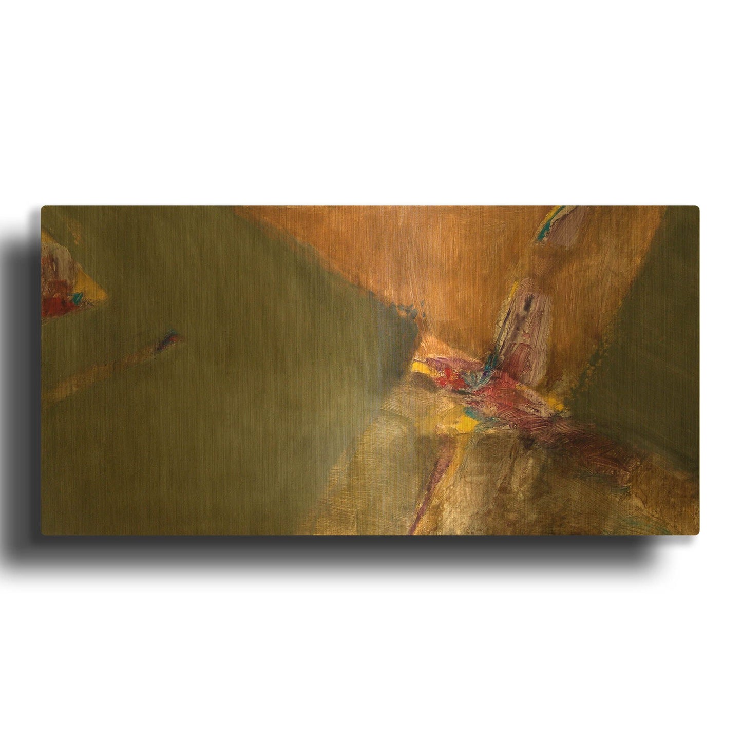 'Rainbow Wash' By J. E. Knauf Gold Metal Wall Art