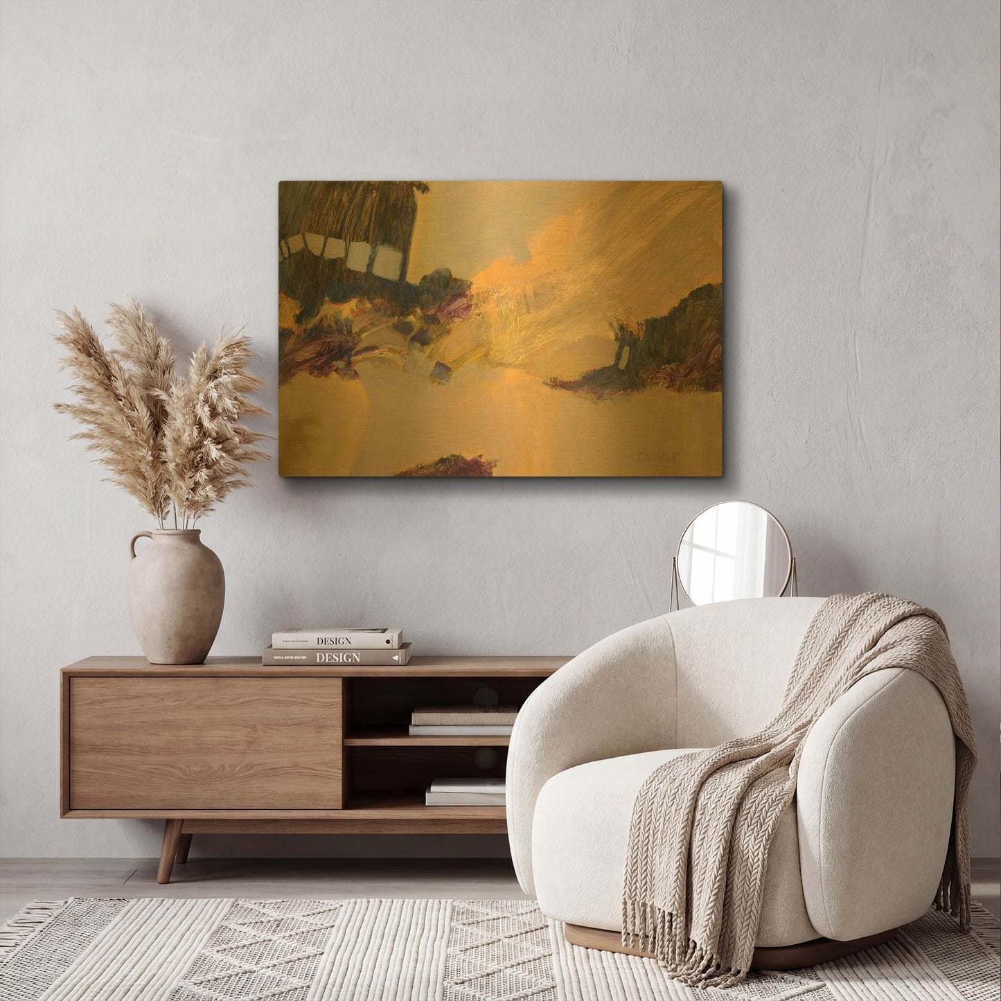 'Road To Walnut Canyon 2' By J. E. Knauf Gold Metal Wall Art