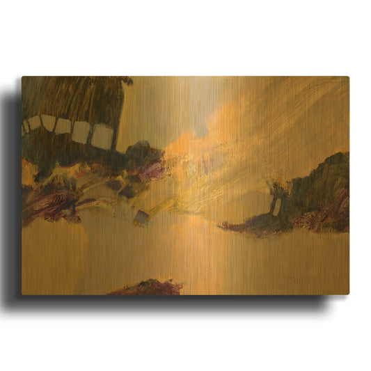 'Road To Walnut Canyon 2' By J. E. Knauf Gold Metal Wall Art