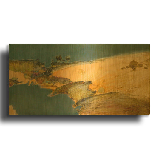 'Rotarua' By J. E. Knauf Gold Metal Wall Art