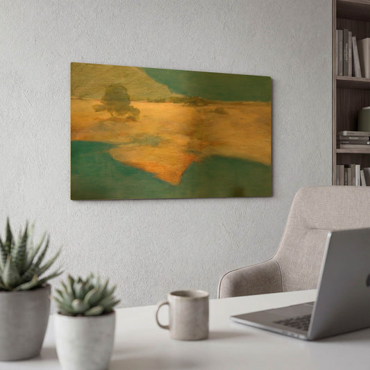 'Warmer Today' By J. E. Knauf Gold Metal Wall Art