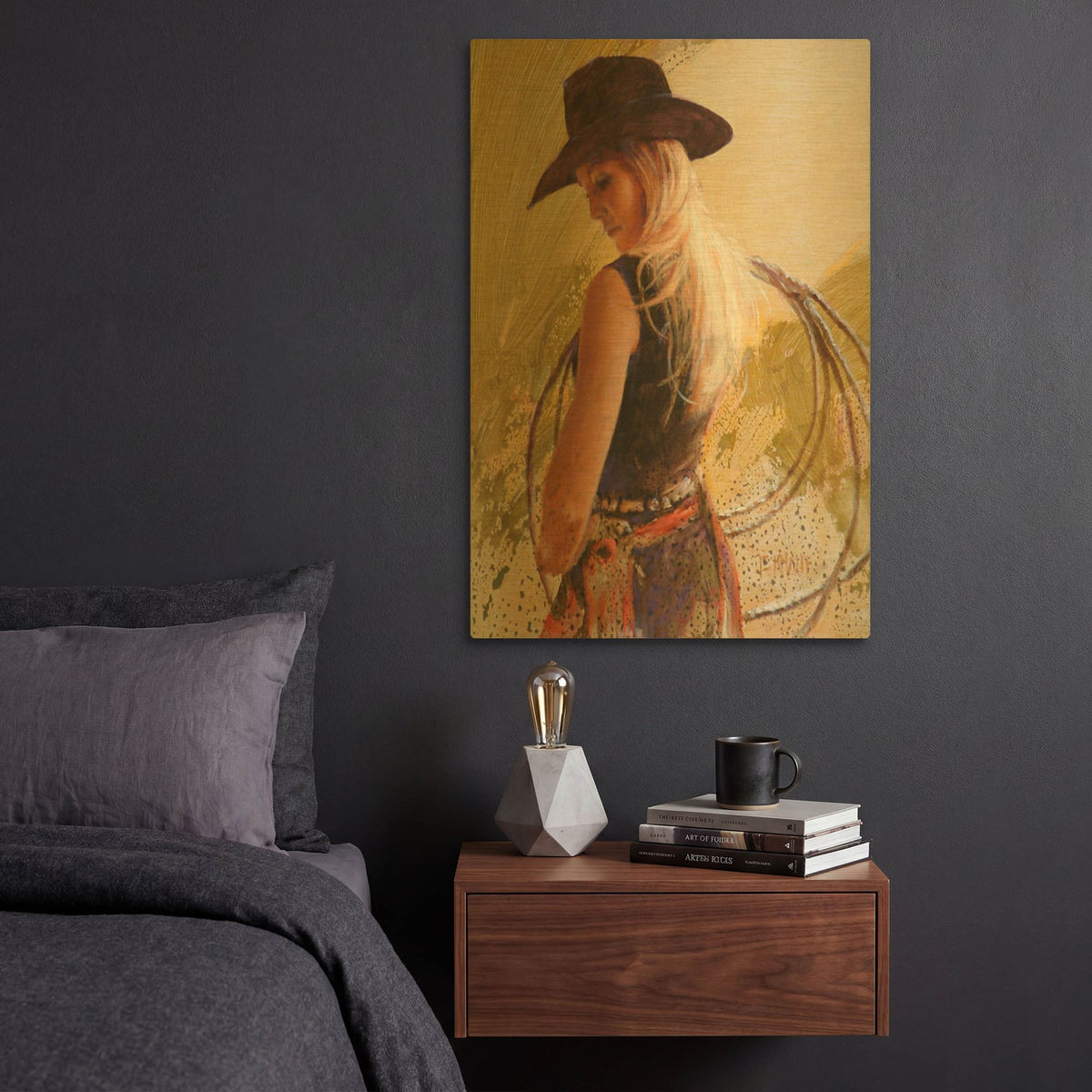 'Warming Up' By J. E. Knauf Gold Metal Wall Art