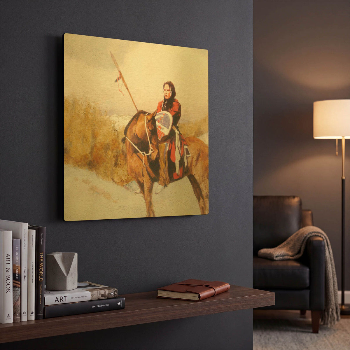 'Winter' By J. E. Knauf Gold Metal Wall Art