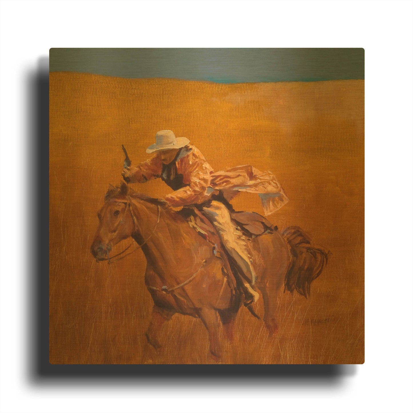 'Escape' By J. E. Knauf Gold Metal Wall Art