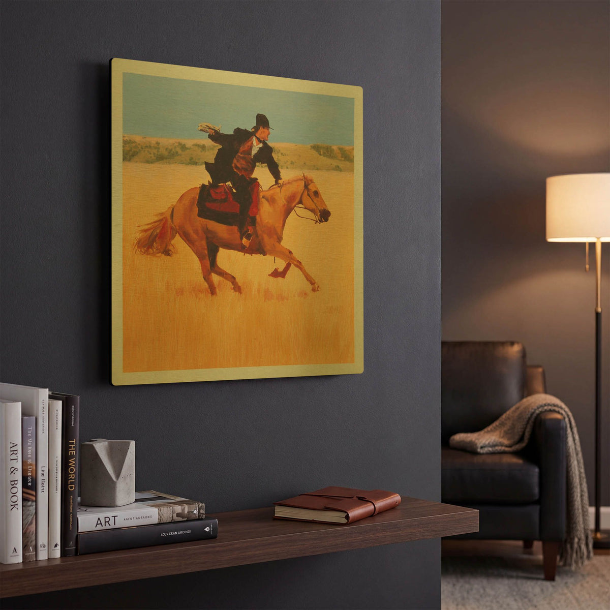 'Good News' By J. E. Knauf Gold Metal Wall Art
