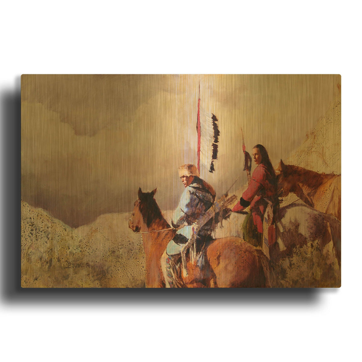 'High Pass' By J. E. Knauf Gold Metal Wall Art