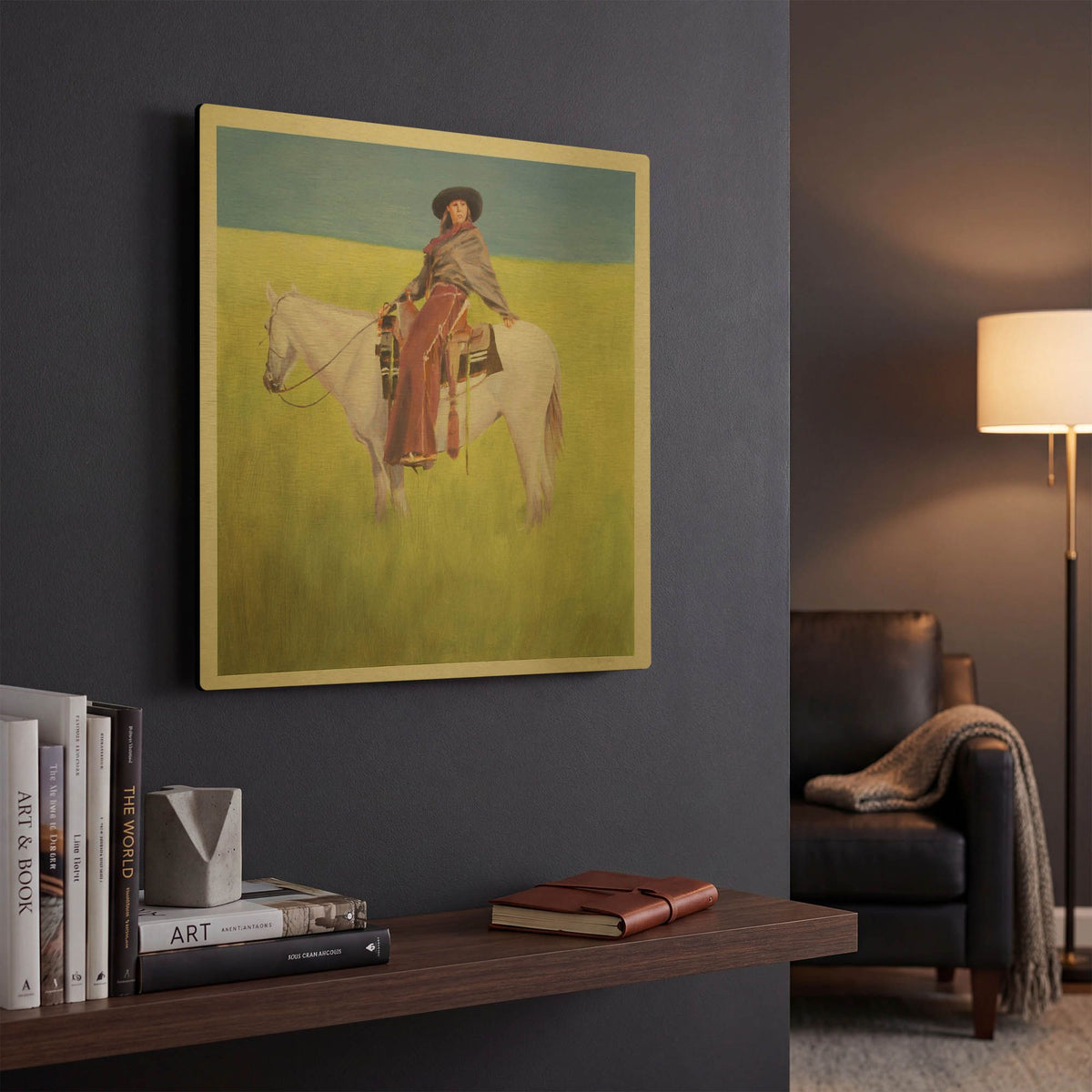 'Pause' By J. E. Knauf Gold Metal Wall Art