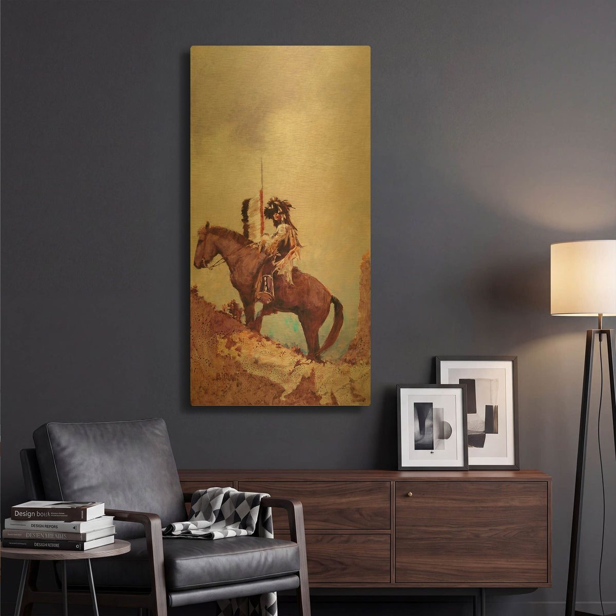'Raven Notch' By J. E. Knauf Gold Metal Wall Art