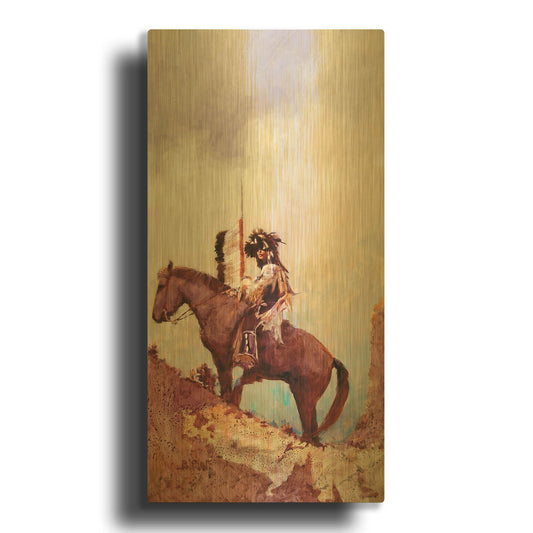'Raven Notch' By J. E. Knauf Gold Metal Wall Art