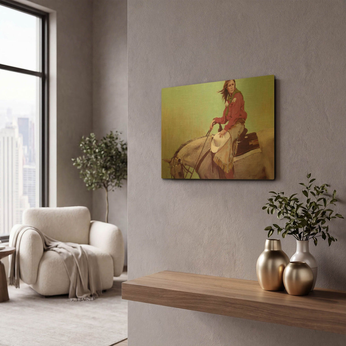 'Silence' By J. E. Knauf Gold Metal Wall Art