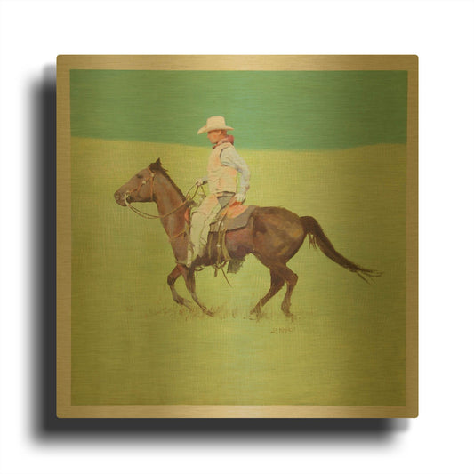 'Taking Care Of Business' By J. E. Knauf Gold Metal Wall Art