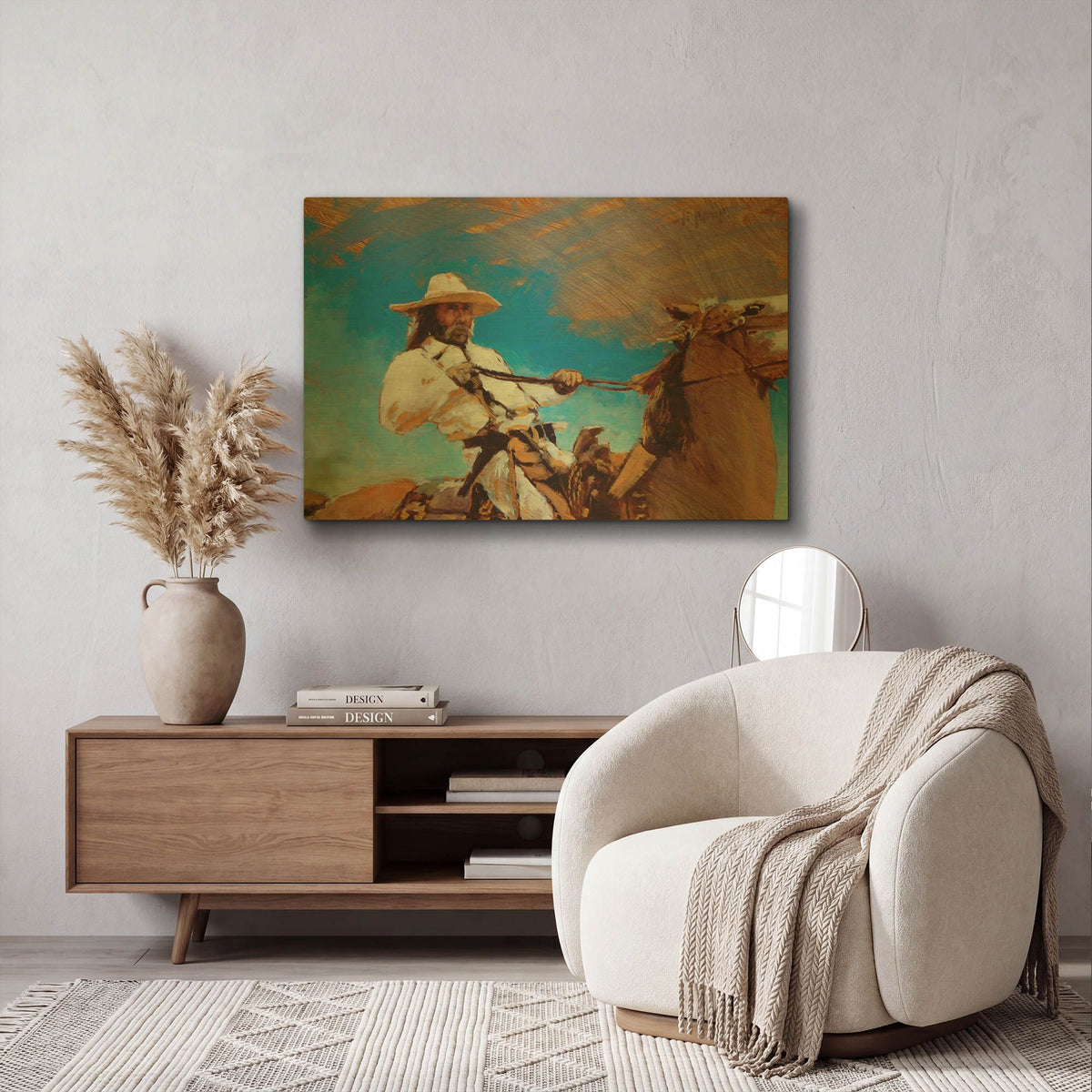 'Tommy Up Close' By J. E. Knauf Gold Metal Wall Art