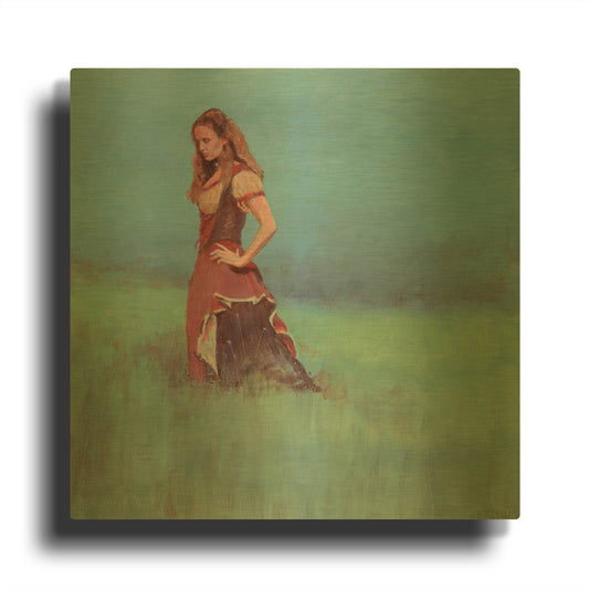 'Behind The Bar' By J. E. Knauf Gold Metal Wall Art