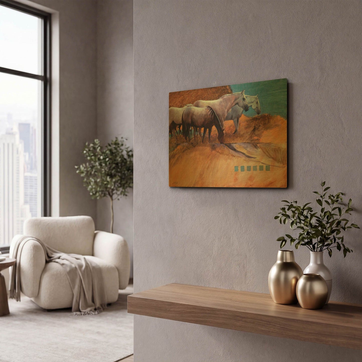'Supai' By J. E. Knauf Gold Metal Wall Art