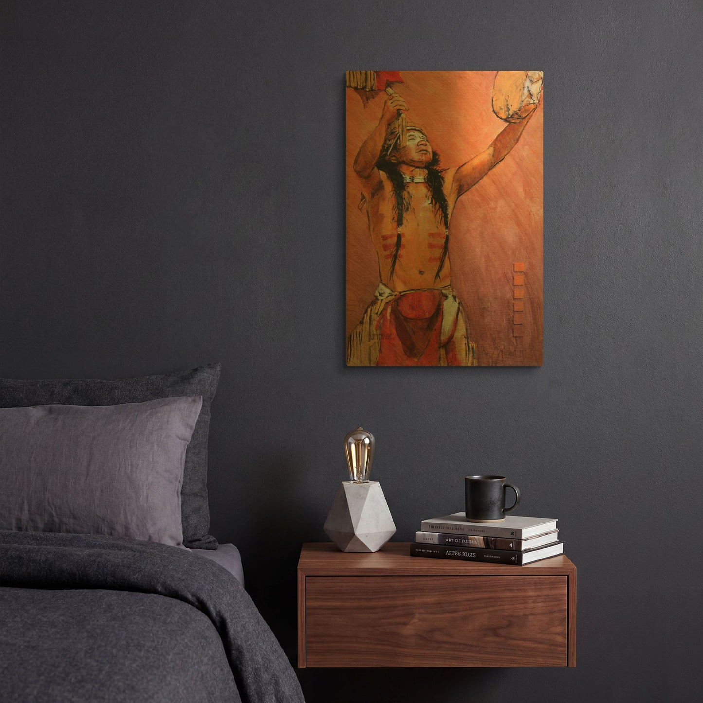 'Invocation' By J. E. Knauf Gold Metal Wall Art