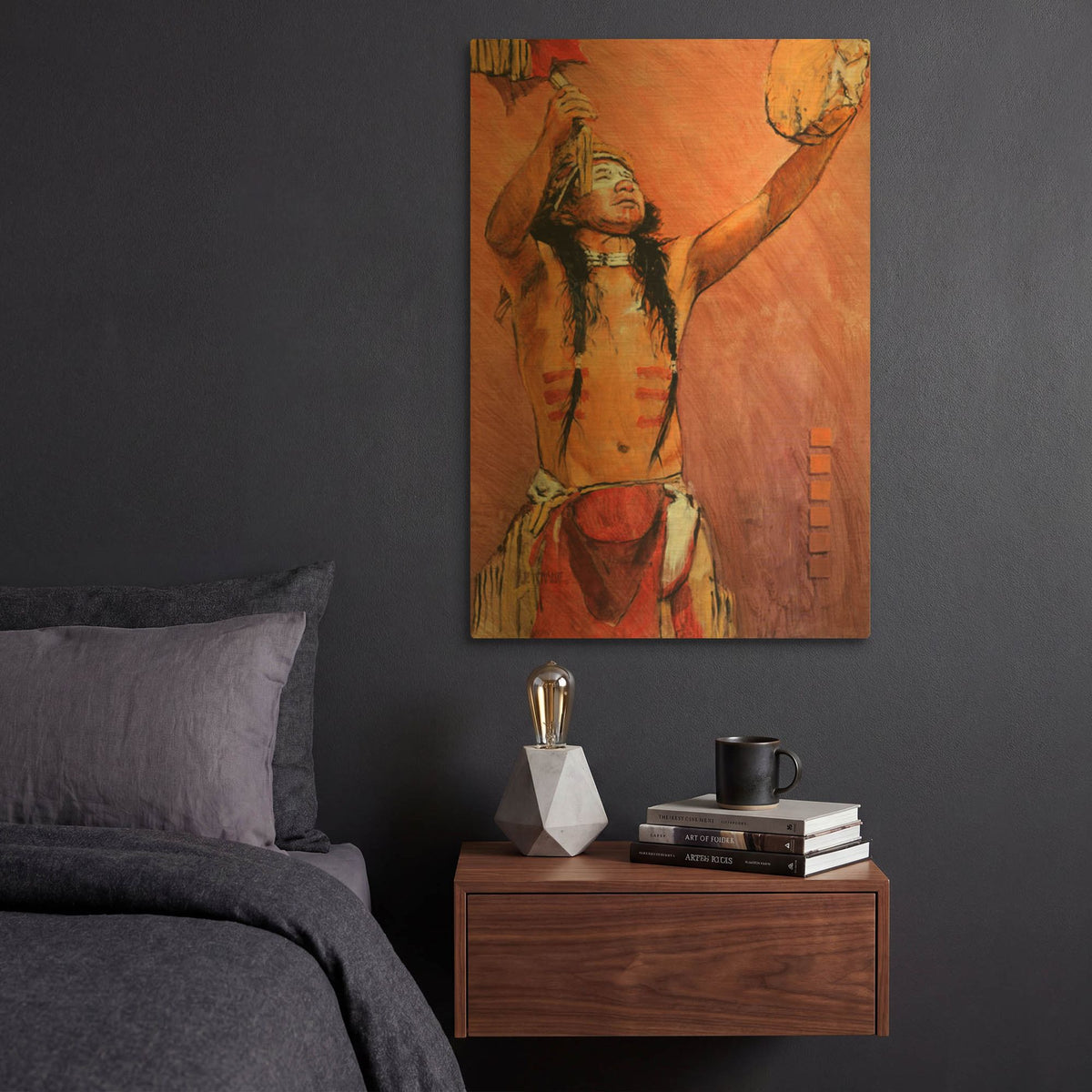 'Invocation' By J. E. Knauf Gold Metal Wall Art