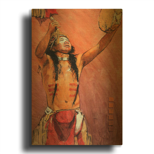 'Invocation' By J. E. Knauf Gold Metal Wall Art