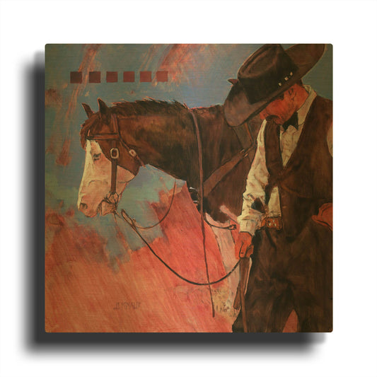 'Lookin For Girls' By J. E. Knauf Gold Metal Wall Art