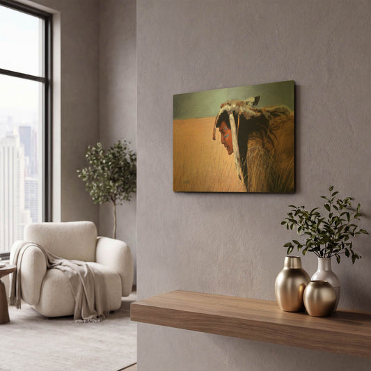 'High Grass' By J. E. Knauf Gold Metal Wall Art