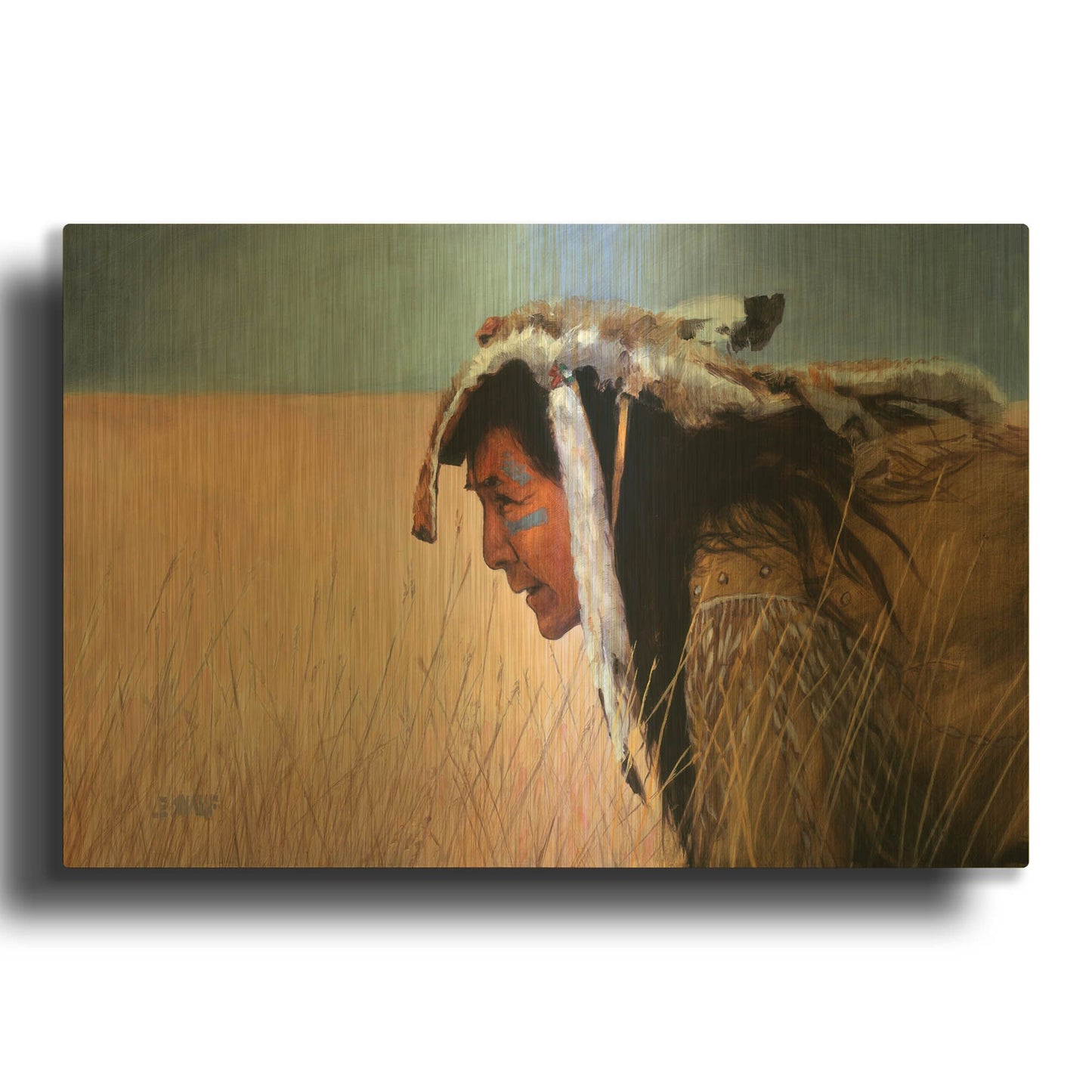 'High Grass' By J. E. Knauf Gold Metal Wall Art