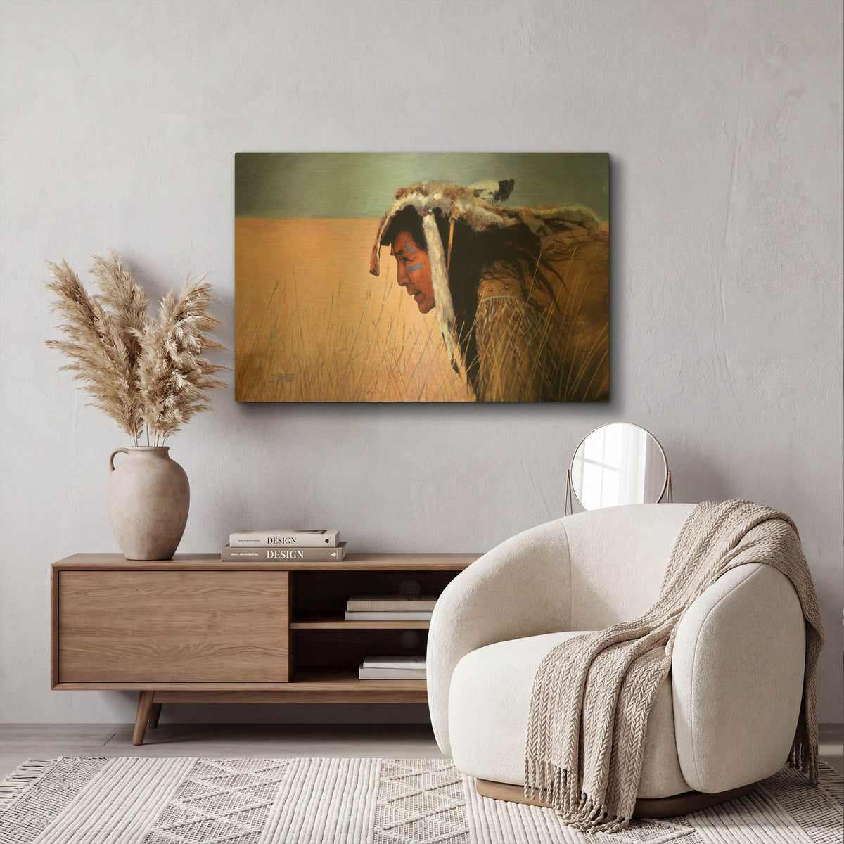 'High Grass' By J. E. Knauf Gold Metal Wall Art