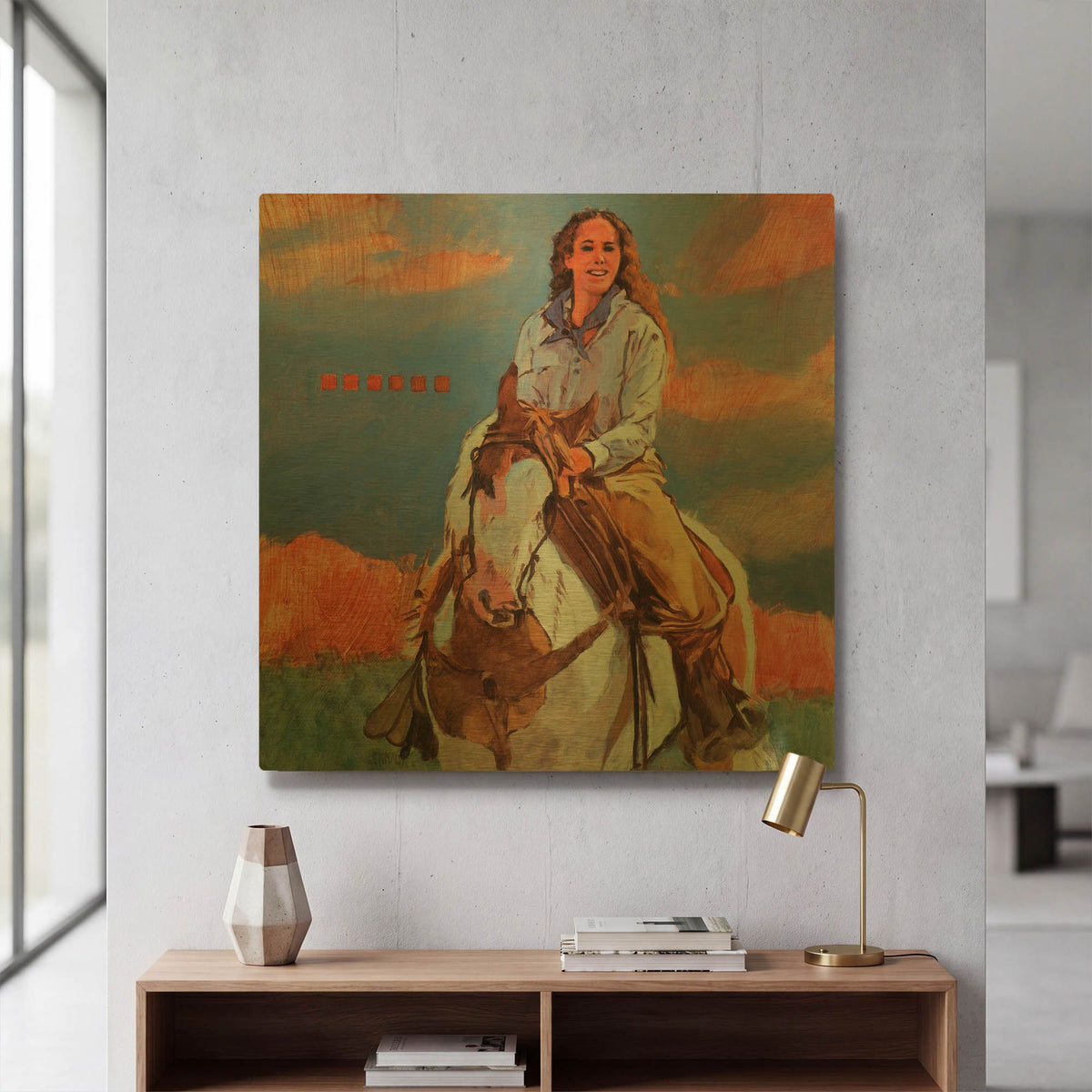 'Delight' By J. E. Knauf Gold Metal Wall Art