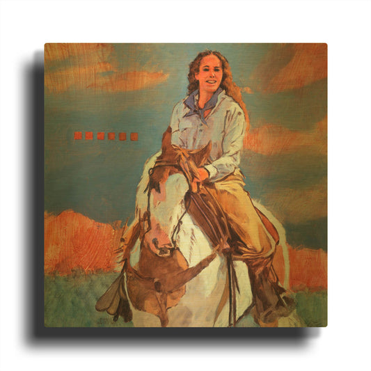 'Delight' By J. E. Knauf Gold Metal Wall Art