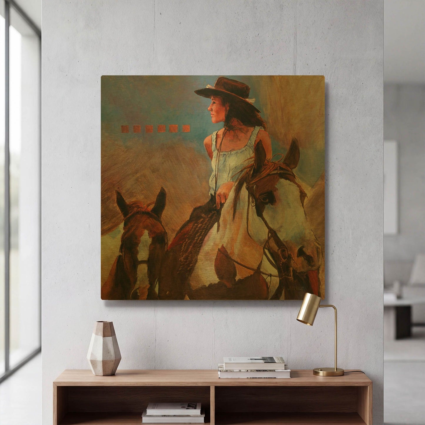 'Bring Em Home' By J. E. Knauf Gold Metal Wall Art