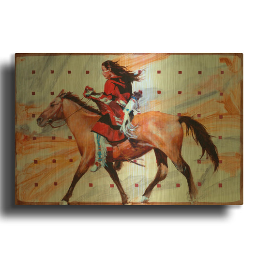 'Sprint' By J. E. Knauf Gold Metal Wall Art