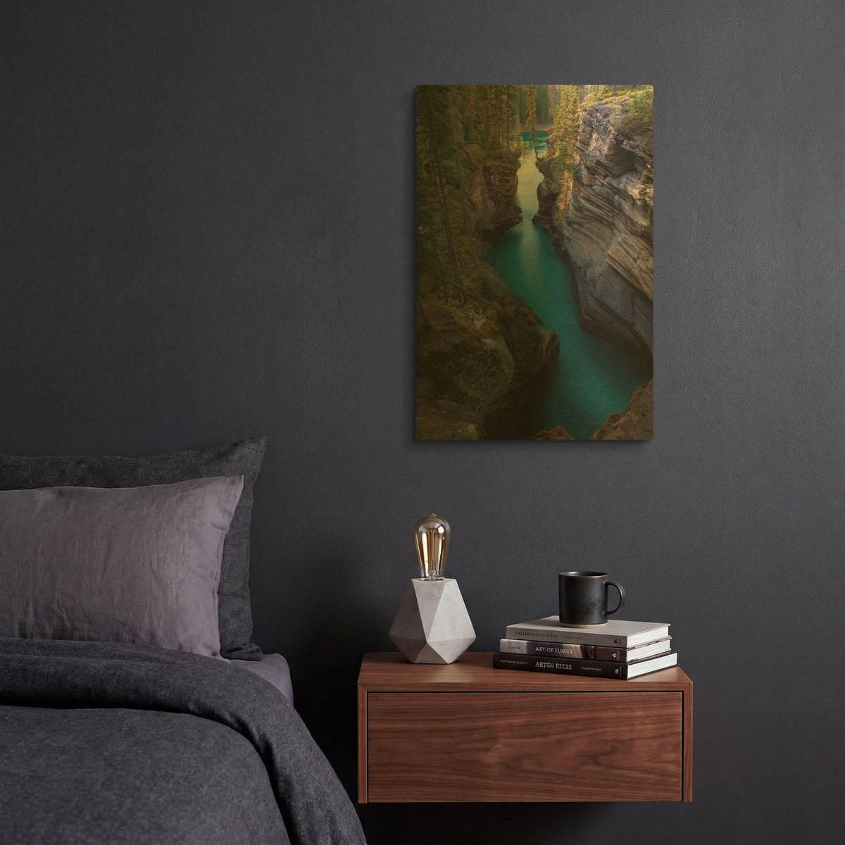 'Athabasca River 1' By Joe Reimer Photography Gold Metal Wall Art