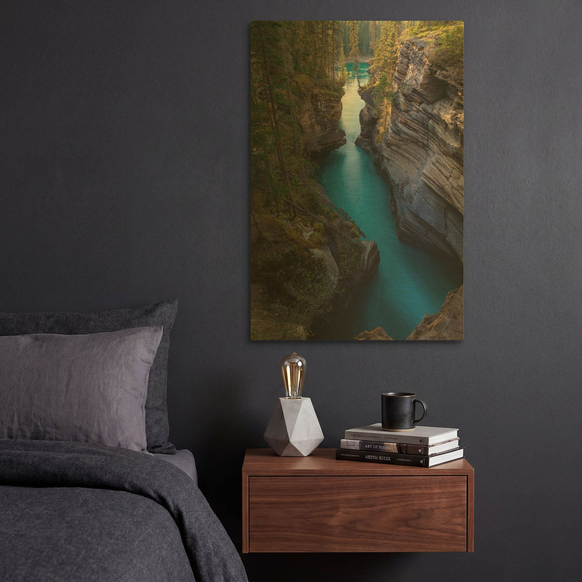 'Athabasca River 1' By Joe Reimer Photography Gold Metal Wall Art