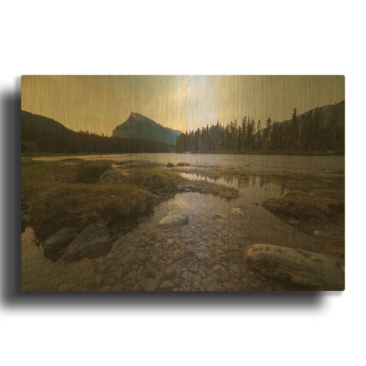'Banff Sunrise 1' By Joe Reimer Photography Gold Metal Wall Art