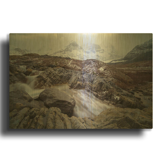 'Icefields Parkway 1' By Joe Reimer Photography Gold Metal Wall Art