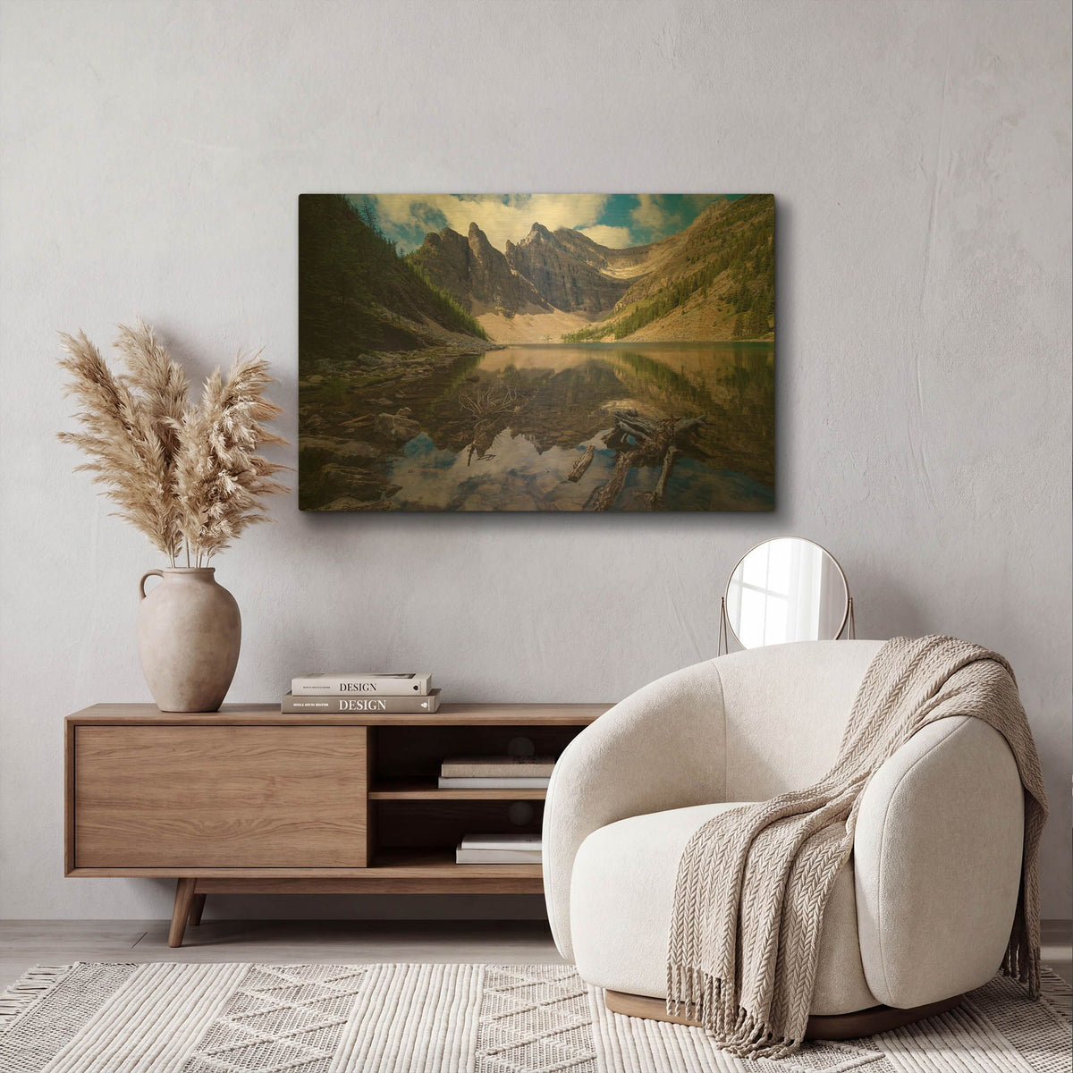 'Lake Agnes 1' By Joe Reimer Photography Gold Metal Wall Art