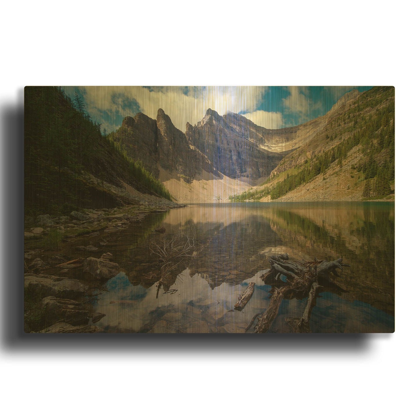 'Lake Agnes 1' By Joe Reimer Photography Gold Metal Wall Art