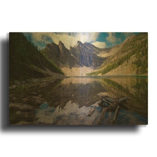 'Lake Agnes 1' By Joe Reimer Photography Gold Metal Wall Art