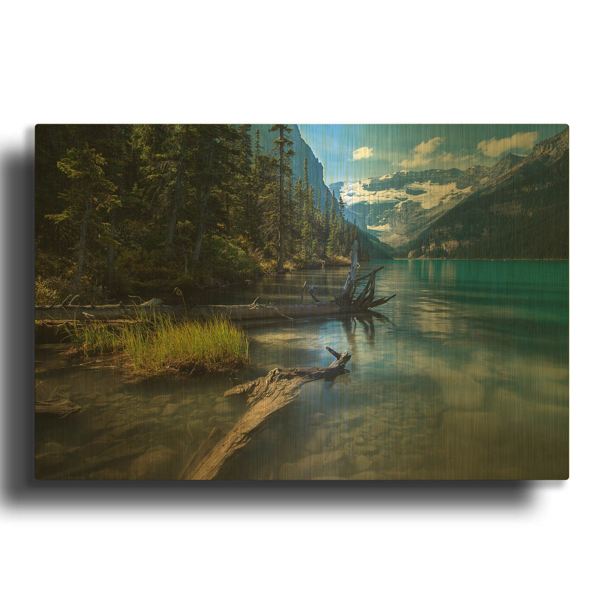 'Lake Louise 1' By Joe Reimer Photography Gold Metal Wall Art