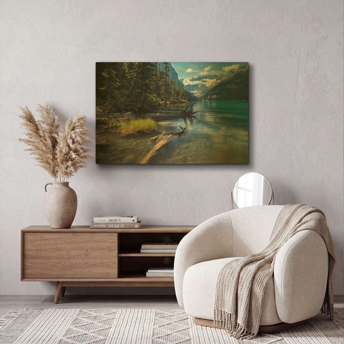 'Lake Louise 1' By Joe Reimer Photography Gold Metal Wall Art