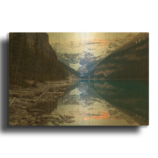'Lake Louise 2' By Joe Reimer Photography Gold Metal Wall Art