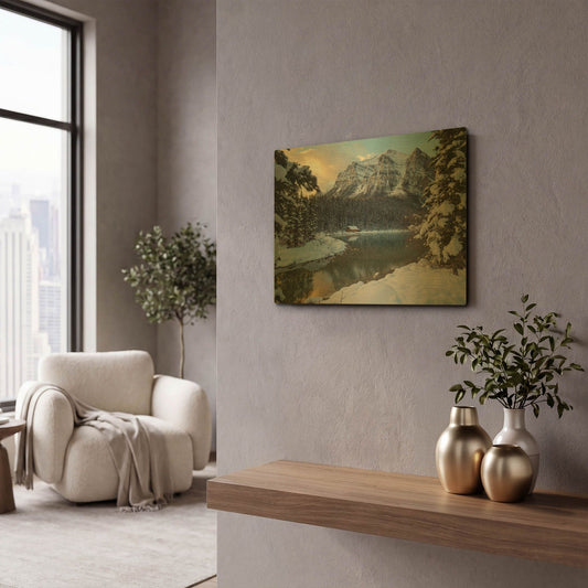 'Lake Louise 4' By Joe Reimer Photography Gold Metal Wall Art
