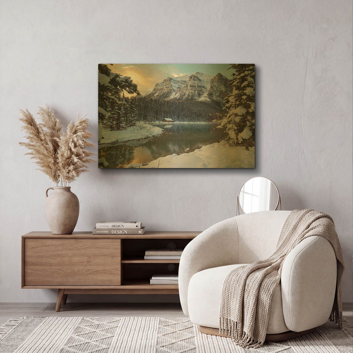 'Lake Louise 4' By Joe Reimer Photography Gold Metal Wall Art