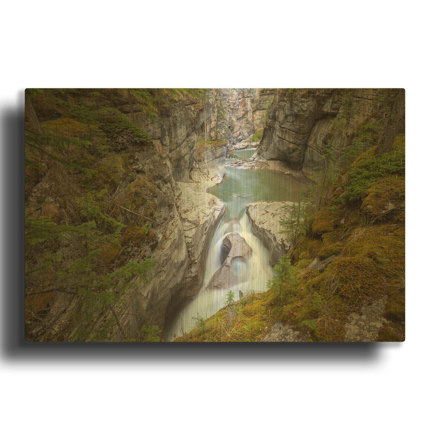 'Maligne Canyon 1' By Joe Reimer Photography Gold Metal Wall Art