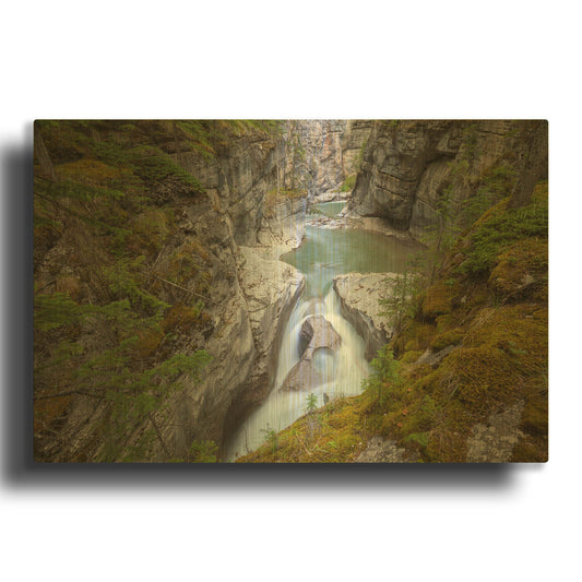 'Maligne Canyon 1' By Joe Reimer Photography Gold Metal Wall Art
