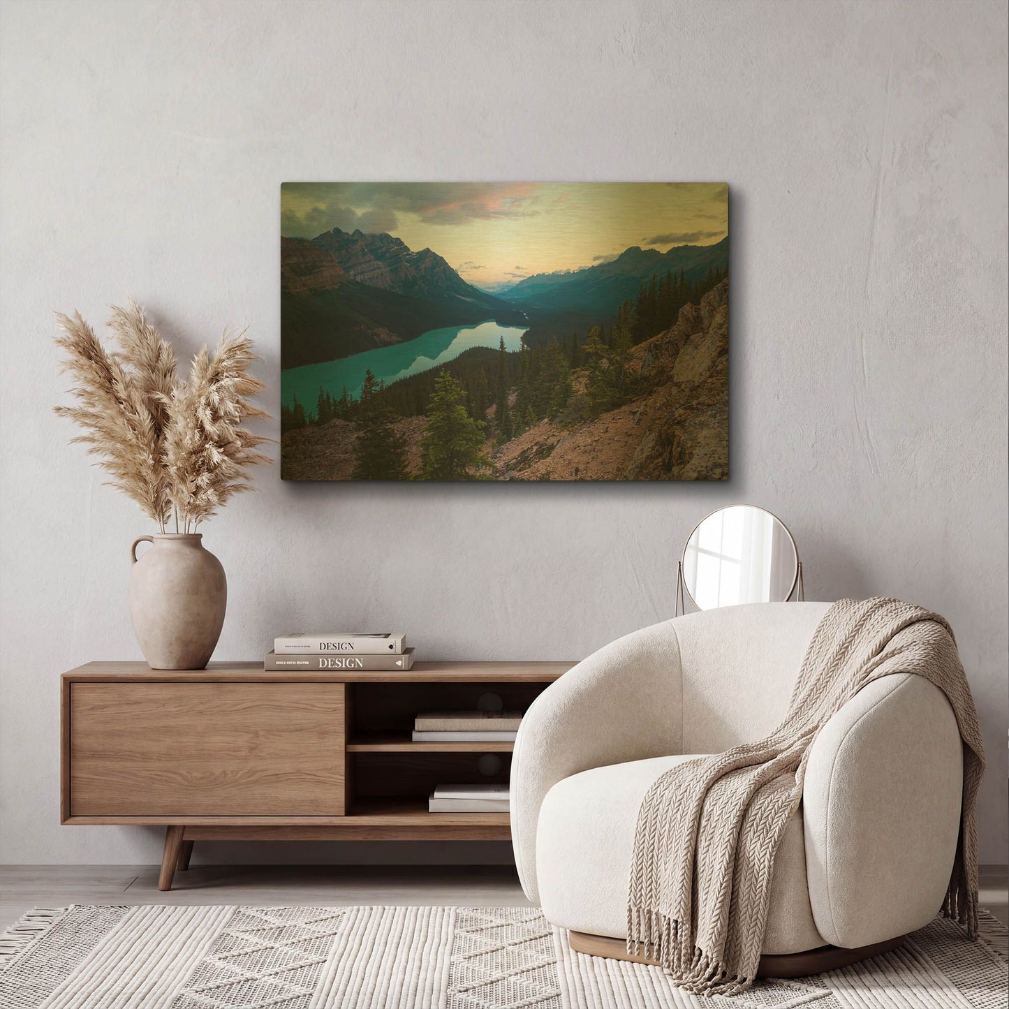 'Peyto Lake 1' By Joe Reimer Photography Gold Metal Wall Art