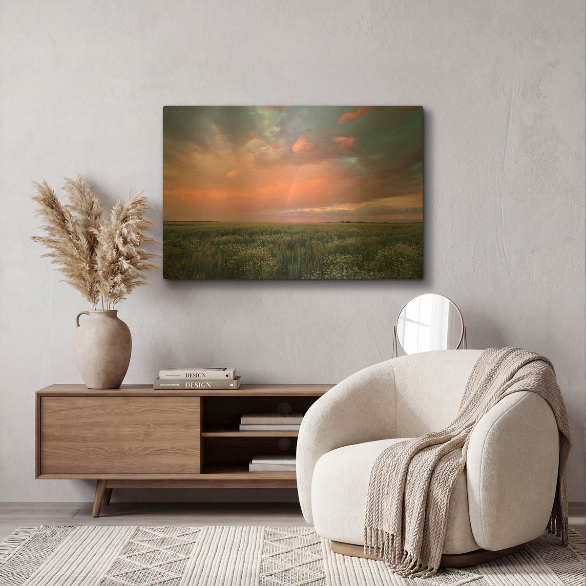 'Prairie Sunset 1' By Joe Reimer Photography Gold Metal Wall Art