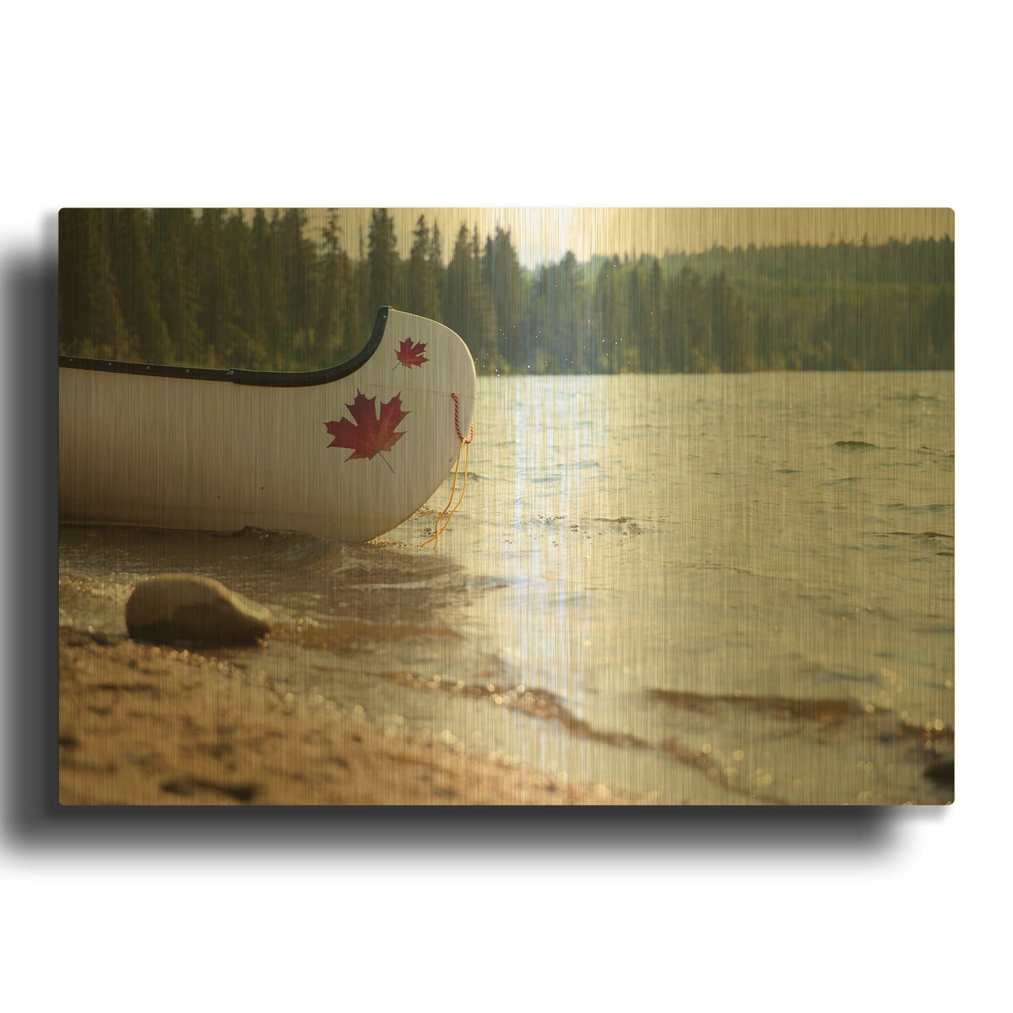 'Pyramid Lake 1' By Joe Reimer Photography Gold Metal Wall Art