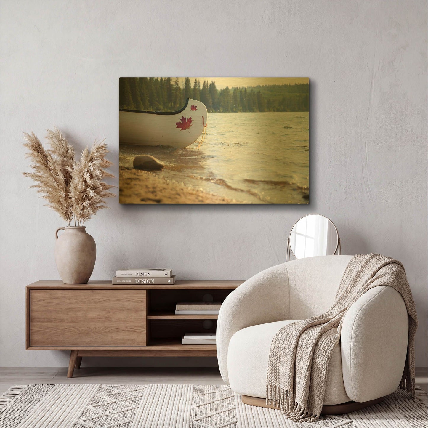 'Pyramid Lake 1' By Joe Reimer Photography Gold Metal Wall Art