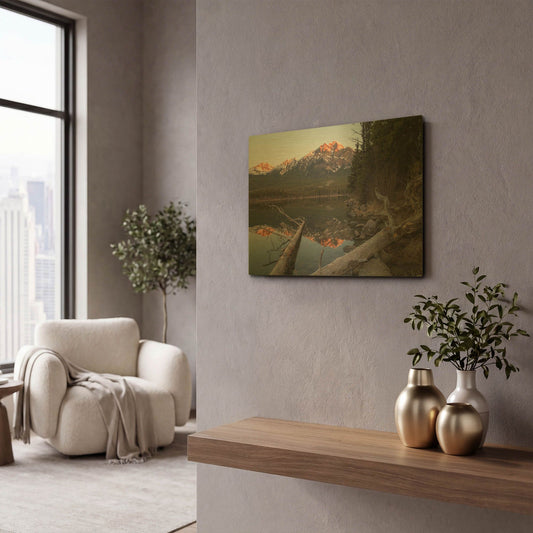 'Pyramid Lake 2' By Joe Reimer Photography Gold Metal Wall Art