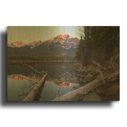 'Pyramid Lake 2' By Joe Reimer Photography Gold Metal Wall Art