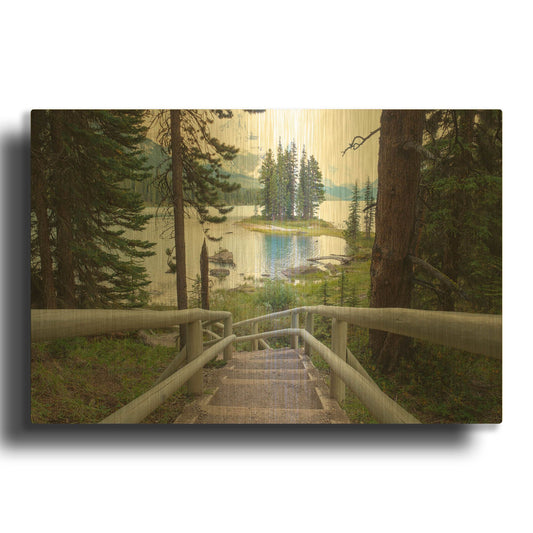 'Spirit Island 1' By Joe Reimer Photography Gold Metal Wall Art